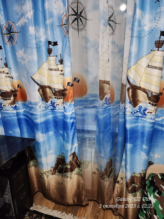 Фотошторы с тюлью