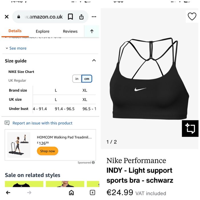 Спортен топ/бюстие Nike СТ 3721-010