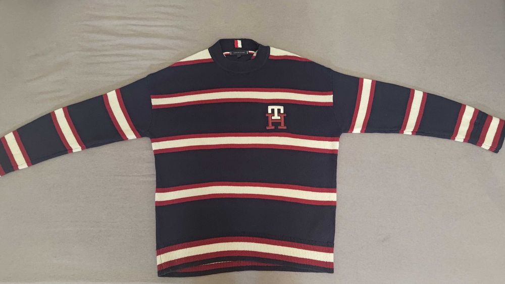 Свитер Tommy Hilfiger Monogram wool stripe crew neck