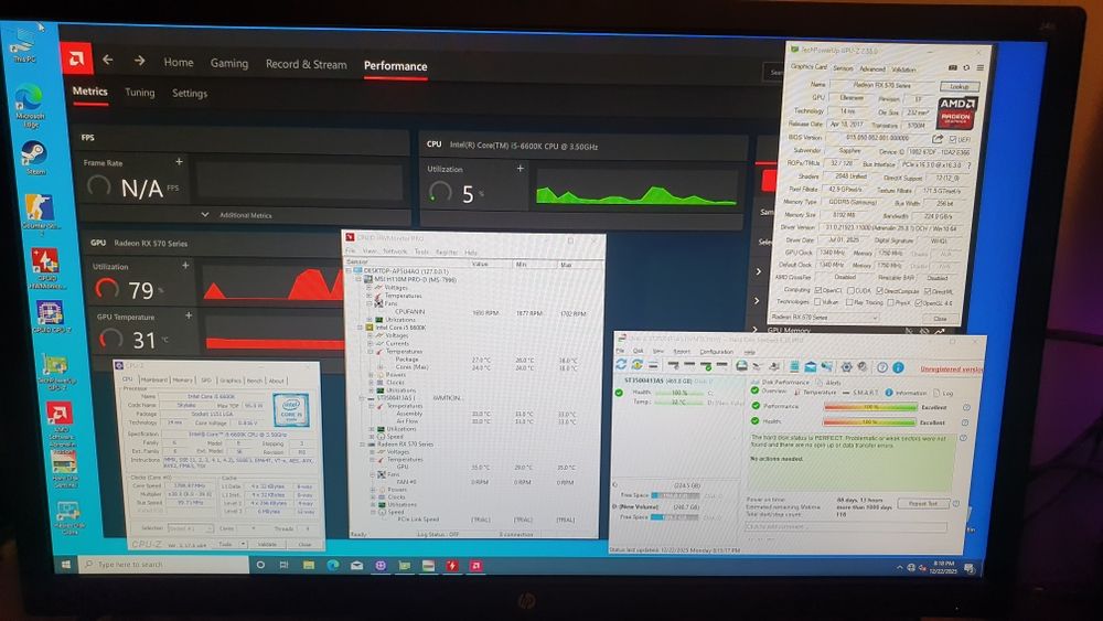 Pc gaming i5 6600k RX 570 8GB