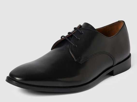 Pantofi derby lucrati manual Gordon Bross 40 piele naturala moale