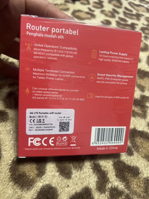 Router portabil nou sigilat model H910 -EU generatia 6