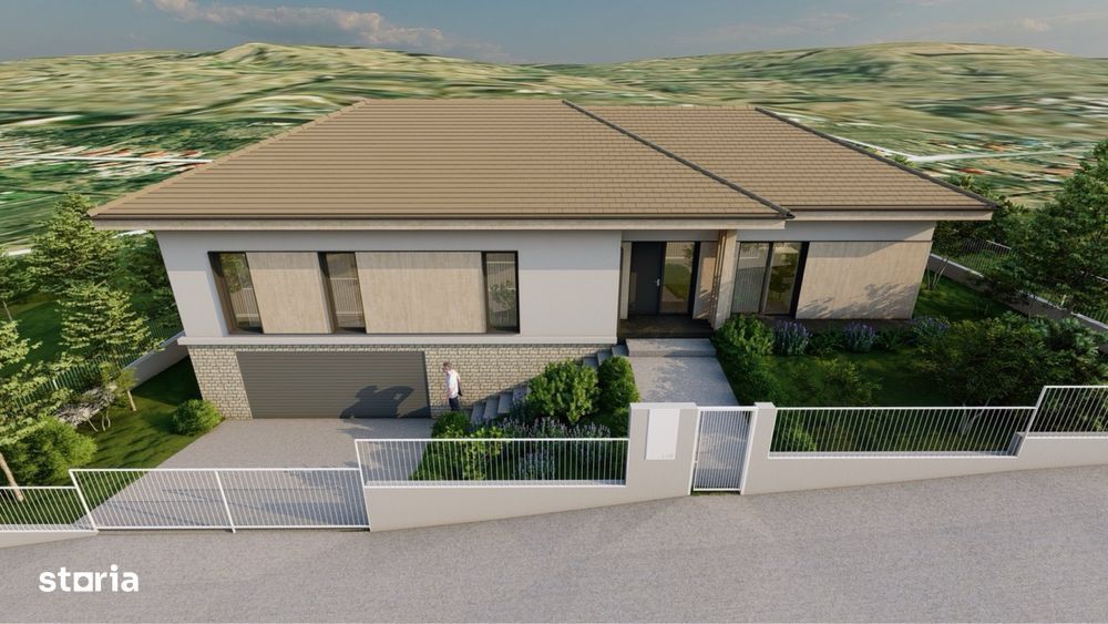 Casa unifamiliala D+P, la intrare in Chinteni