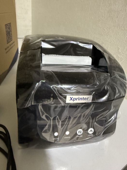 Принтер Xprinter XP-365B черный, термоэтикетка, принтер чеков.