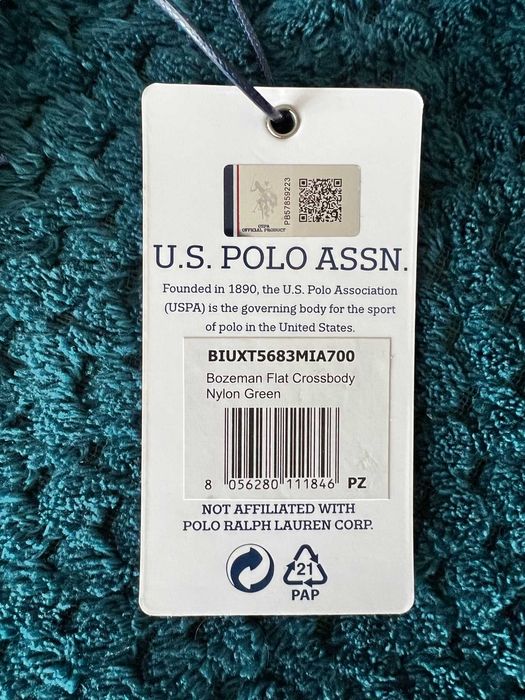 U.S. POLO ASSN. Bodybag Military Green Limited - ORIGINAL BY U.S.A