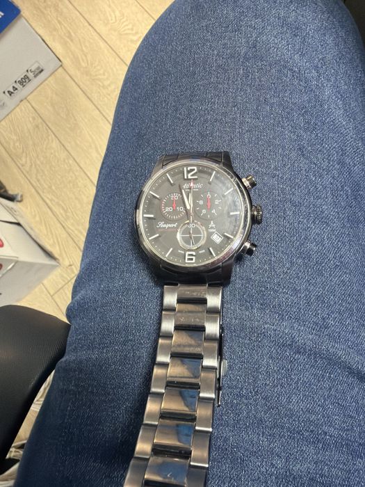 Ceas Atlantic Seasport , bratara metalica.