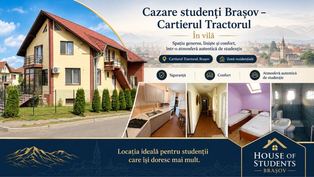 Cazare studenti Brașov! Inchiriem garsoniere studenti.