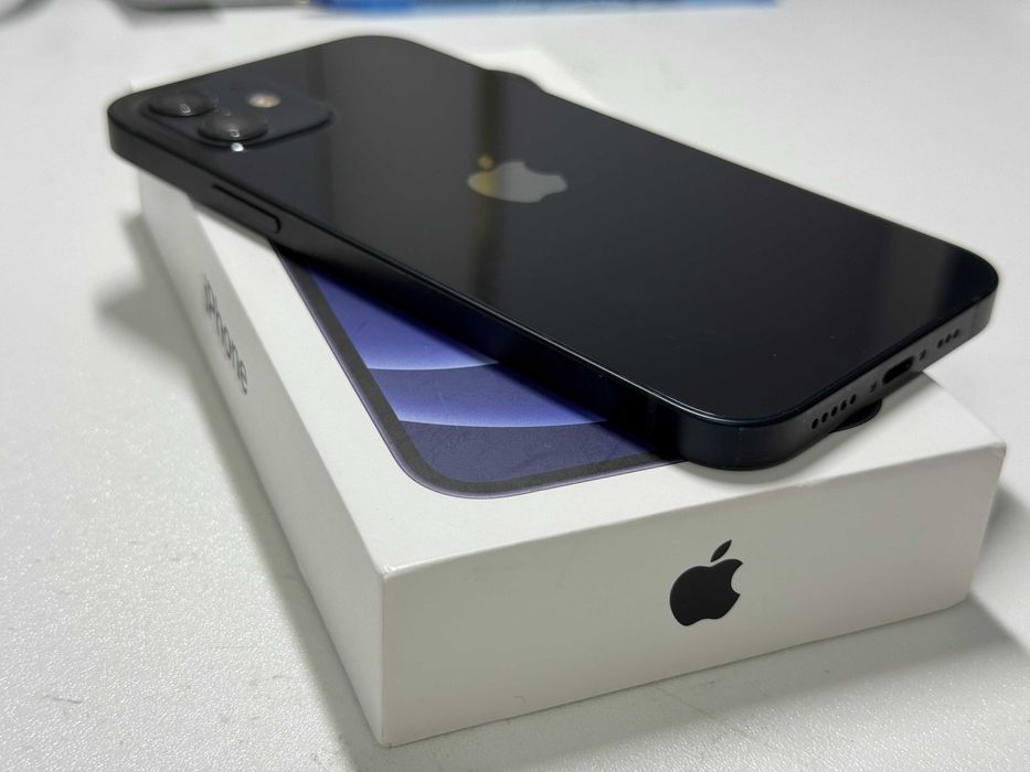 iPhone 12, Black, 128Gb, Liber de retea | Cod - G1031