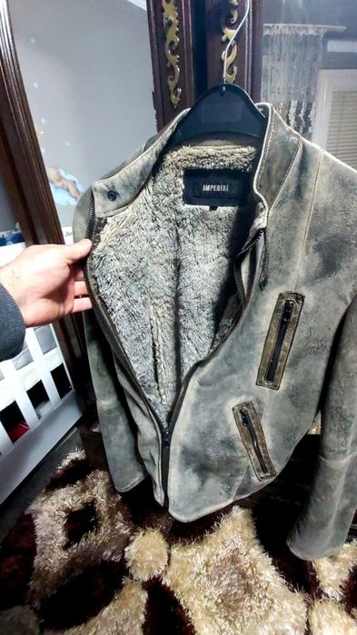Geaca din piele de caprioara barbati