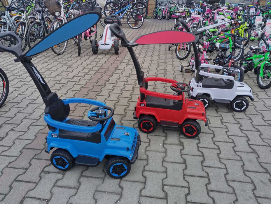 MONI Кола с дръжка 2в1 POLICE