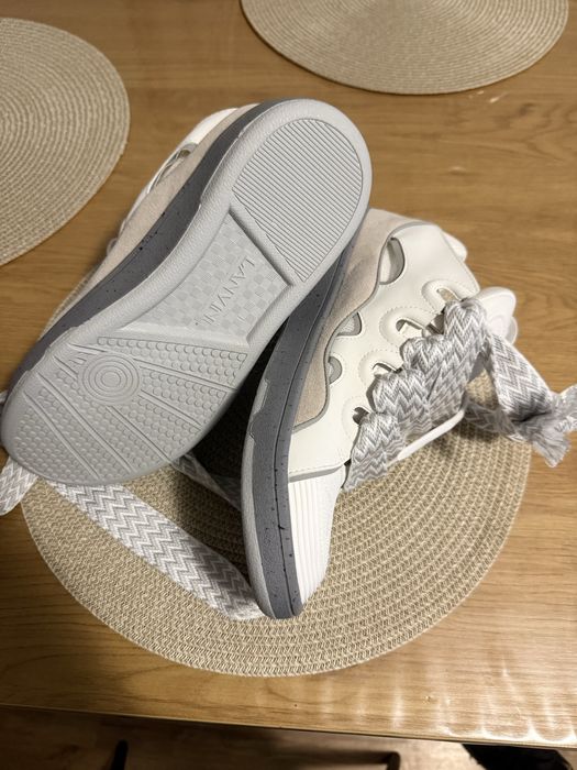 Vand pantofi Lanvin Curb White noi