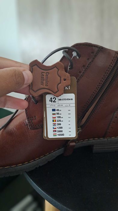 Pantofi barbati din piele noi