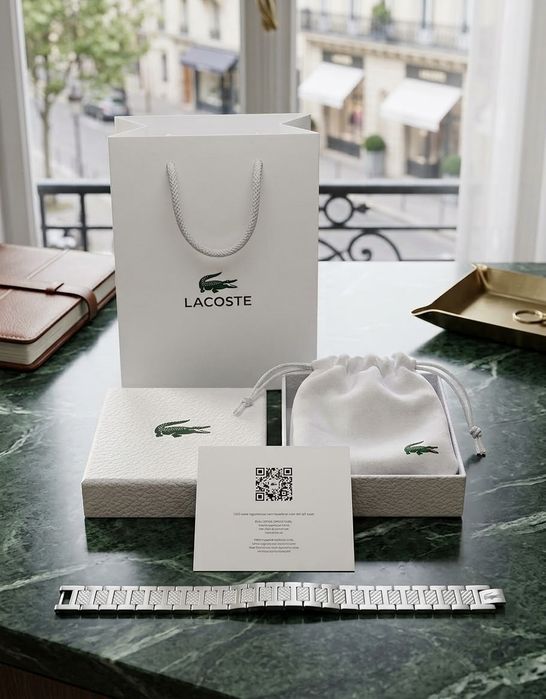 brățară lacoste culoare argintie