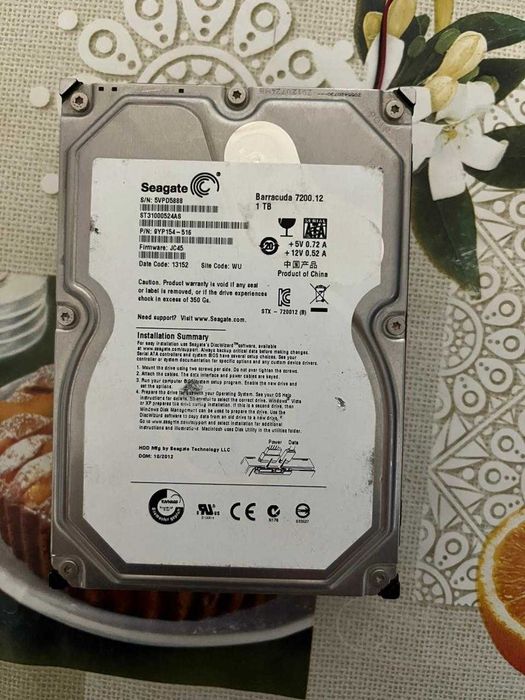 Продам жёсткий диск "Seagate", 1Tb.
