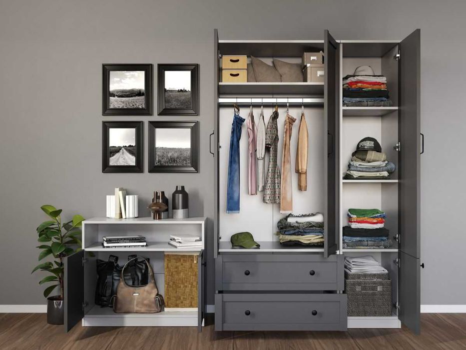 Set Mobila Dormitor Grafit C04 - Transport Gratuit in 4-10 zile