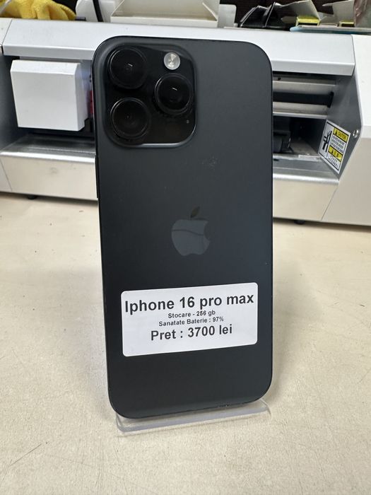 Iphone 16 pro max / 256 gb / 97% baterie / Impecabil ca Nou / garantie