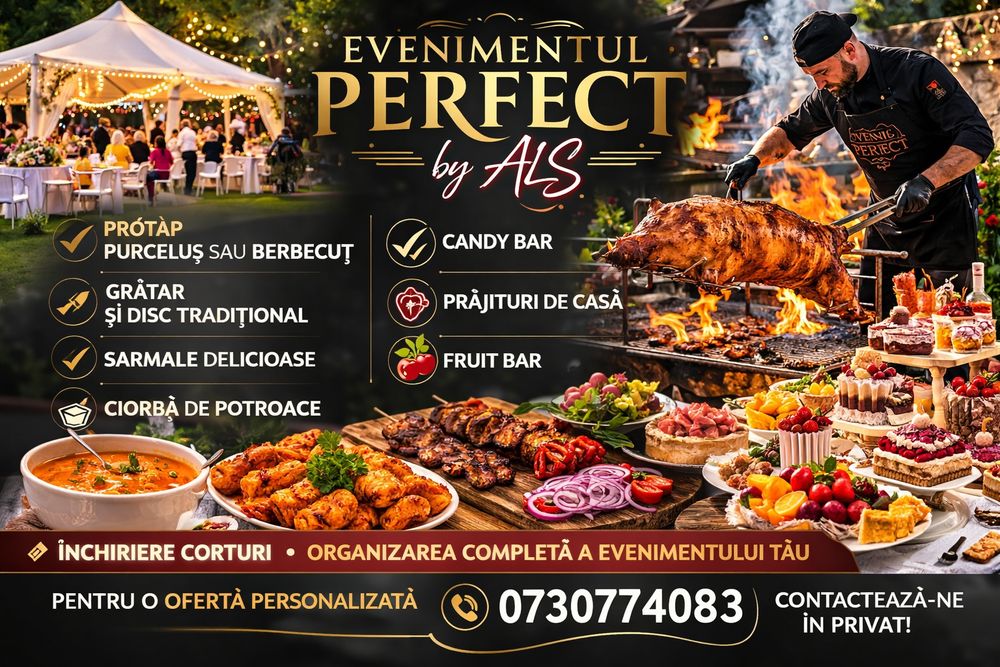 Echipa ospătari/bucătari/barman evenimente