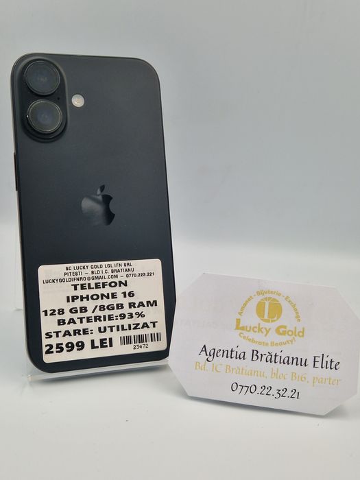 Iphone 16 128 GB Bat 93 cod 23472