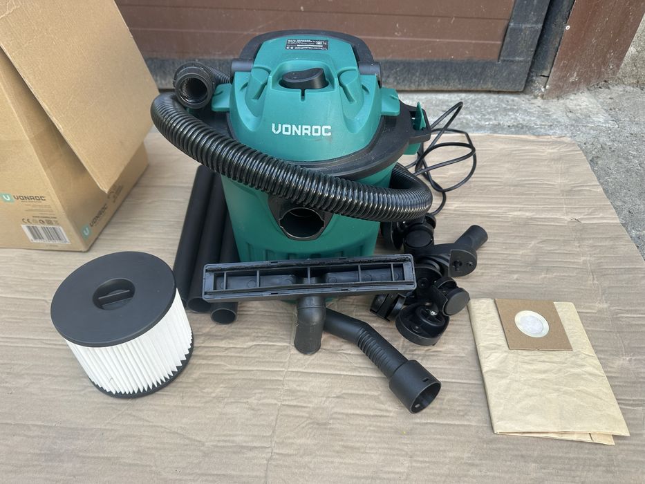 Aspirator umed uscat 1000W cu rezervor de 12L