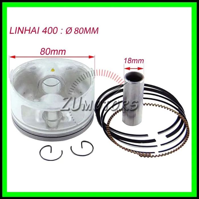 Kit Cilindru Set Motor LINHAI 400 cu Segmenti LINHAI 400, Piston LINHAI 400 Set Garnituri LINHAI 40