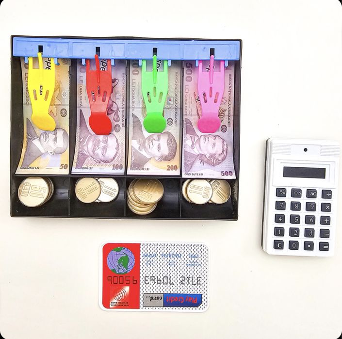 Joc casier - educatie financiara - moneda RON, NOU