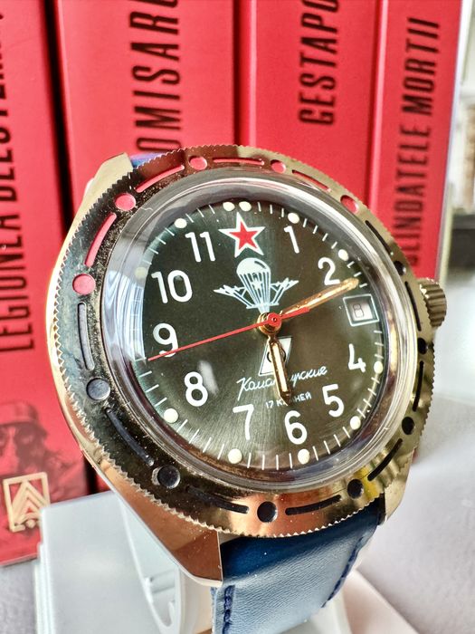 Ceas Vostok Komandirskie cu data, in stare foarte buna