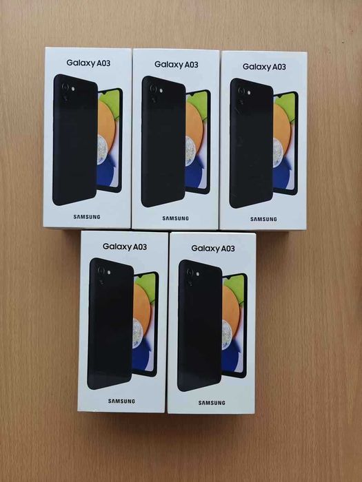 Telefon sigilat Samsung Galaxy A03 64GB 4GB display 6.5" 4G Dual Sim Negru black Nou