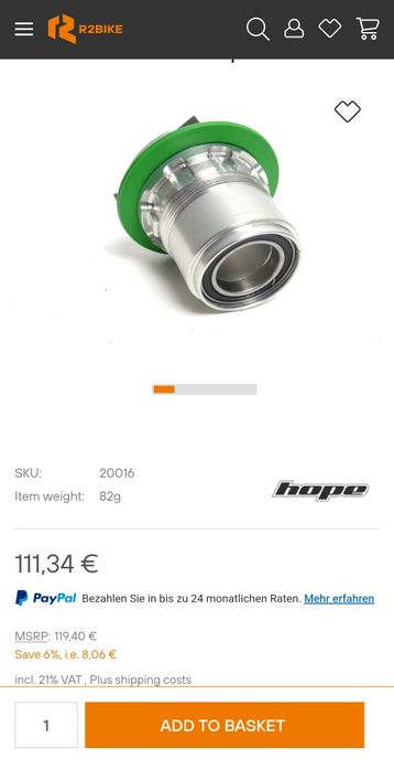 Vând Freehub Hope PRO 4 pentru Sram XD sau XX1