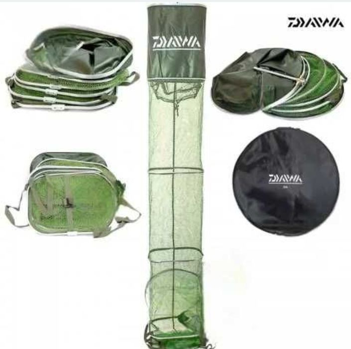 Гумиран живарник на DAIWA в непромукаем калъф . 2мт до 3.5мт