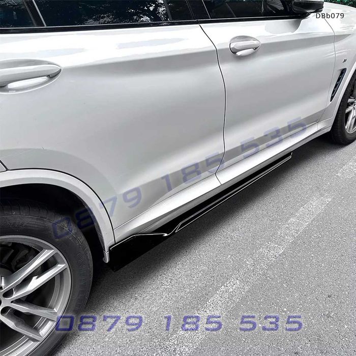 Добавки за прагове за BMW X3 G01 X4 G02 M Sport 2018–2024 черен гланц тунинг странични лайсни бмв х3 х4 tuning pragove bmv