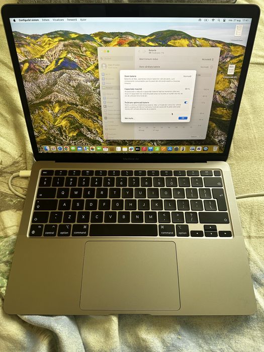 MacBook Air 13″ 2020, M1 8GB/256GB 99% viata baterie, 6 luni garantie Flanco