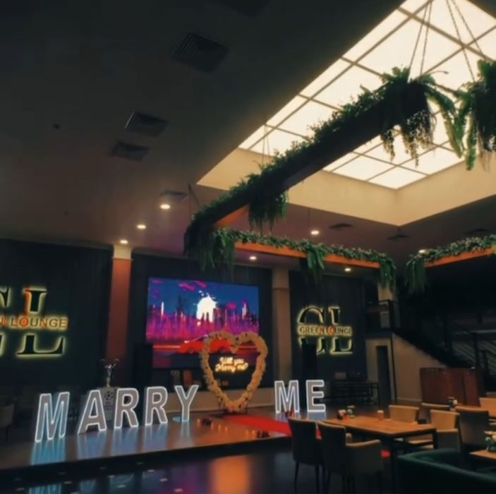 Оформление Happy birthday, MARRY ME