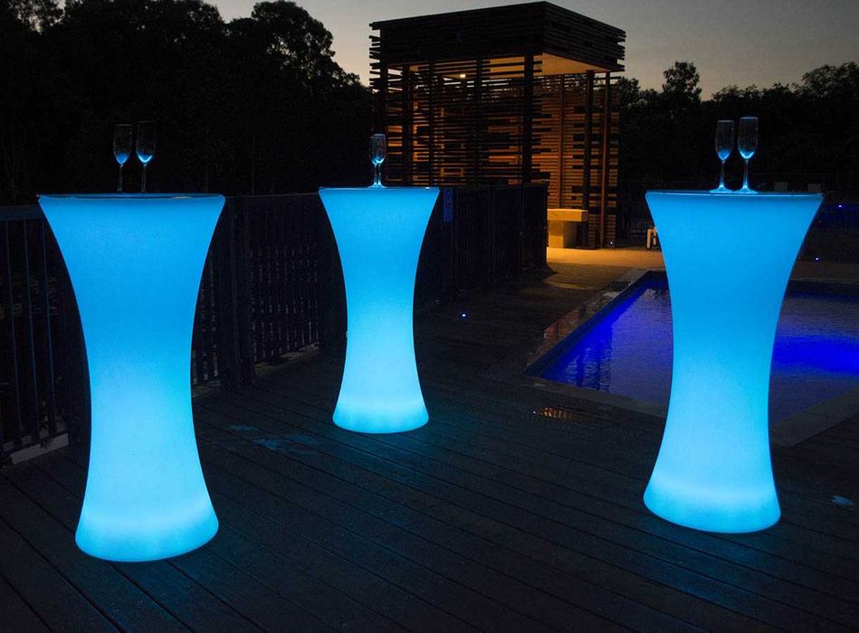 PROMOTIE_Mese luminoase cocktail(sistem LED rgbw), eveniment, HoReCa