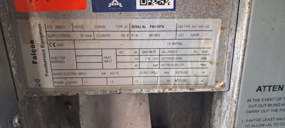 Фритюрник професионален FALCON на газ