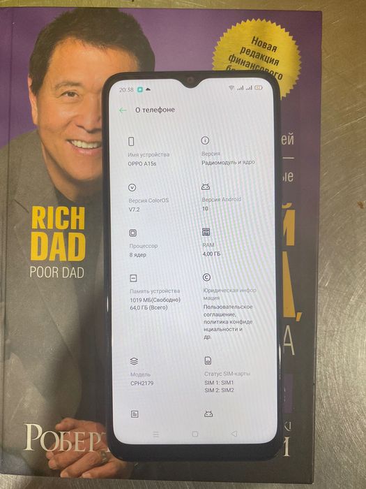Продам телефон Oppo a15s, 4/64