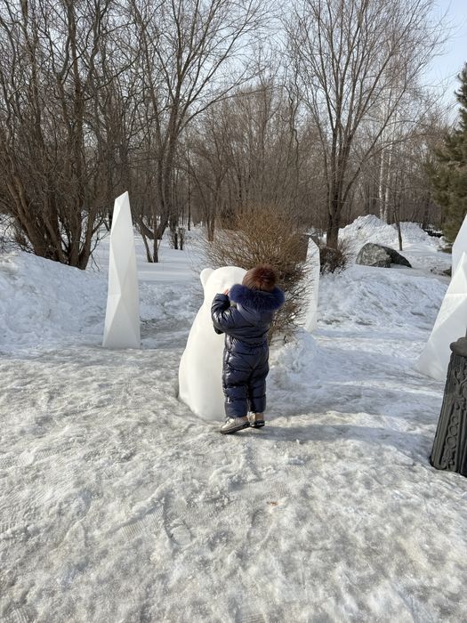 Зимний детский комбинезон