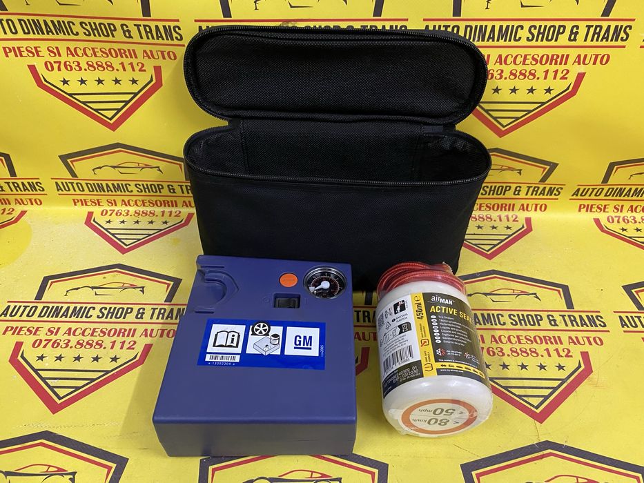 Compresor auto umflat roti original Opel Gm kit pana reparatie rota 12