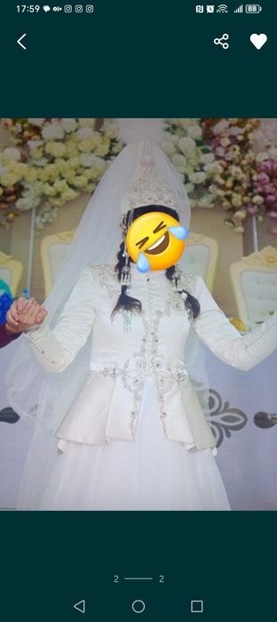 Қыз ұзату көйлегі сатылады