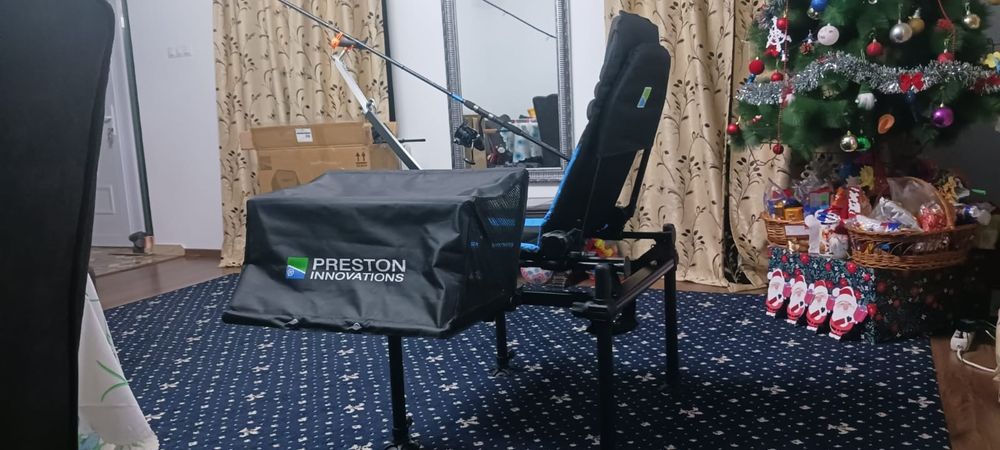 Scaun pescuit Preston Absolute Feeder Chair cu accesorii