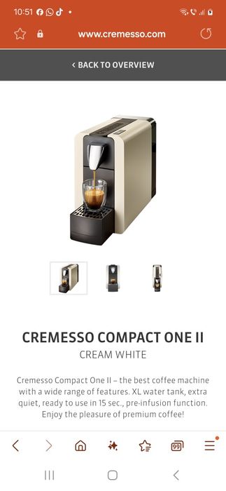 Espresso, aparat cafea profesional Cremesso