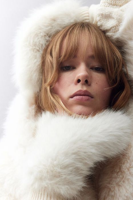 пушистые руковички H&M