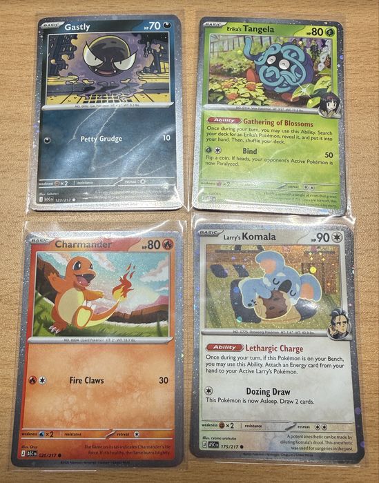 Set 4 cărți Pokemon Cosmos Holo, Ascended Heroes (ENG).