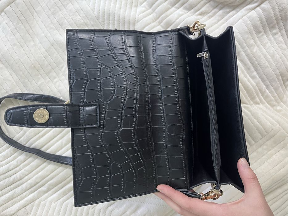 Сумка черная кожзам