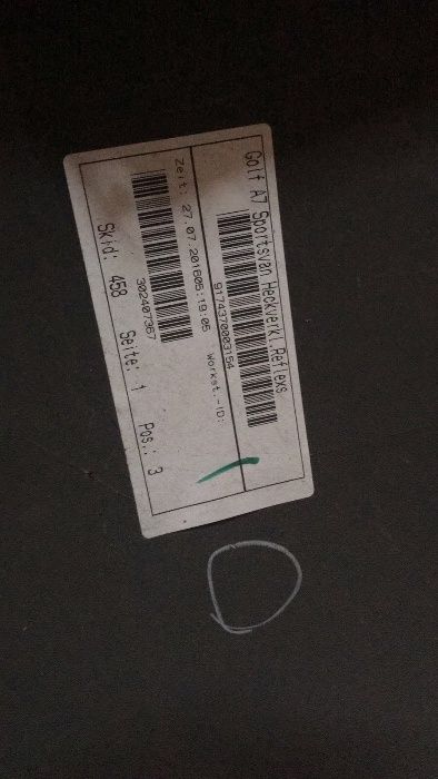 Bara spate Golf 7 hatchback