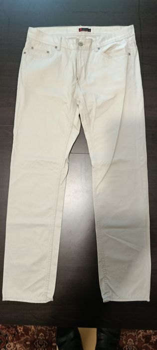 Pantaloni lungi bumbac Dressmann, croiala dreapta, masura 36/34