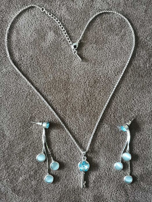 Бижута, сет колие и обеци, чоукър Алеса, Alessa