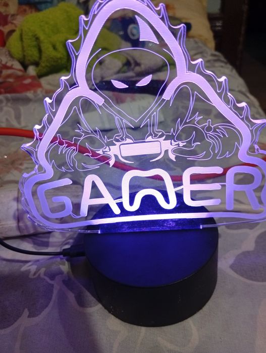 Creative 3d visualization lamp