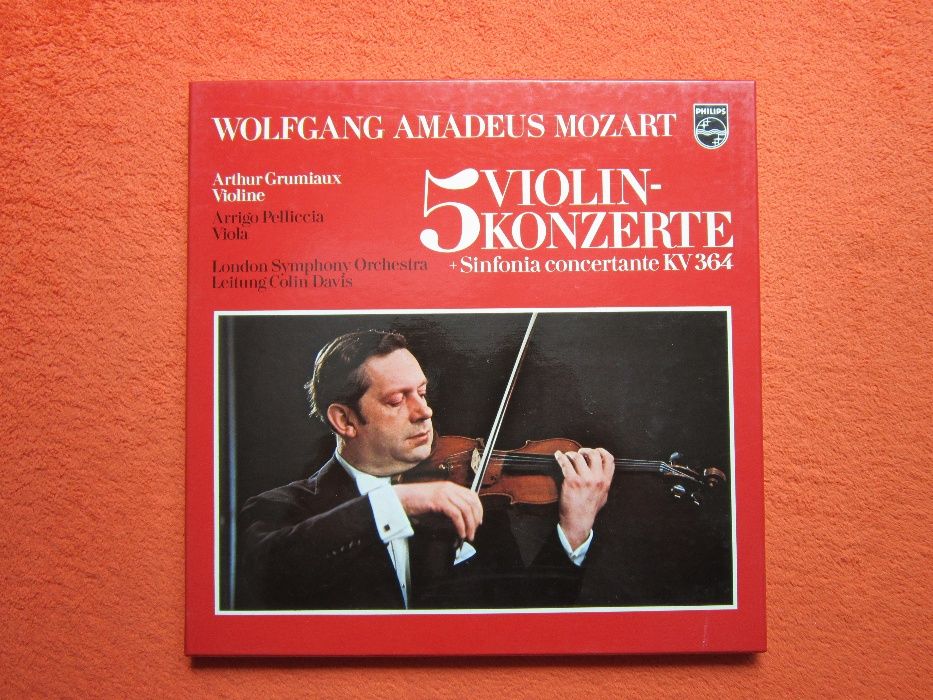 vinil rar Arthur Grumiaux 5 Violinkonzerte Mozart KV364, LP impecabile