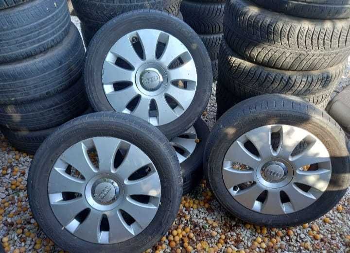 4 алумивиеви джанти 16", 5Х112 с гуми 205/55R16