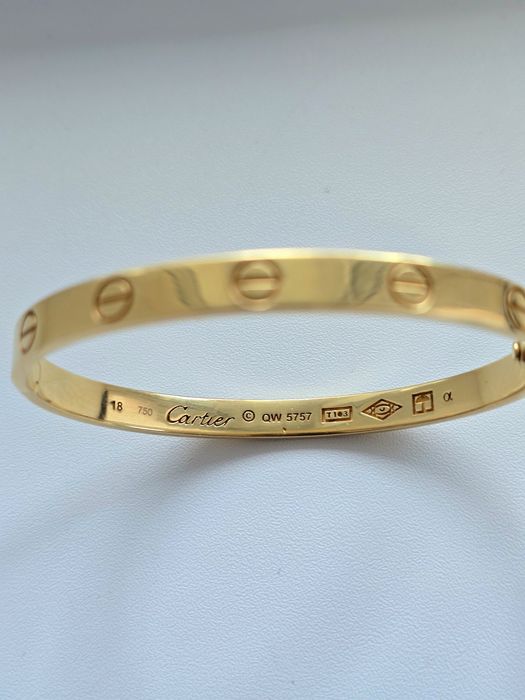 Cartier LOVE, браслет размер 18
